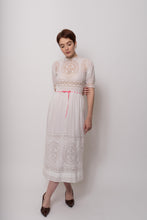 Load image into Gallery viewer, Antique Edwardian Cotton Cutwork Day Dress