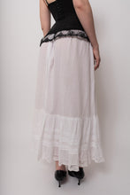 Load image into Gallery viewer, Antique White Cotton French Petticoat Skirt