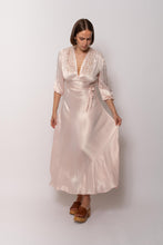 Load image into Gallery viewer, Vintage 1930s Blush Satin Maxi Gown