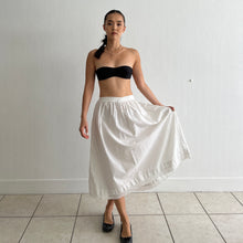 Load image into Gallery viewer, Antique Edwardian white cotton skirt ankle length