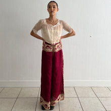 Load image into Gallery viewer, Antique 1920s silk palazzo pants