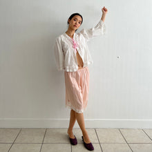 Load image into Gallery viewer, Antique cotton and lace blush bloomers