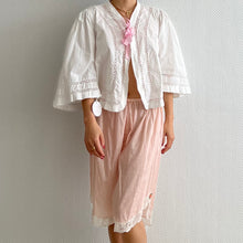 Load image into Gallery viewer, Antique cotton and lace blush bloomers