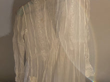 Load image into Gallery viewer, Vintage sheer white antique dress