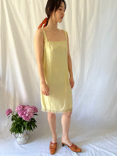 Load image into Gallery viewer, Vintage 1940s soft green hand dyed silk slip dress