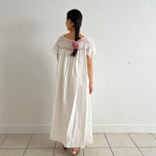 Load image into Gallery viewer, Antique Edwardian maxi white cotton dress lace