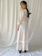 Load image into Gallery viewer, Antique Edwardian lawn dress cotton lace