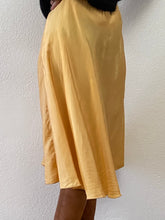 Load image into Gallery viewer, Vintage handmade tangerine rayon skirt