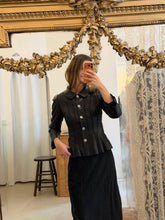 Load image into Gallery viewer, RESERVED Vintage 90s Féraud black leather jacket