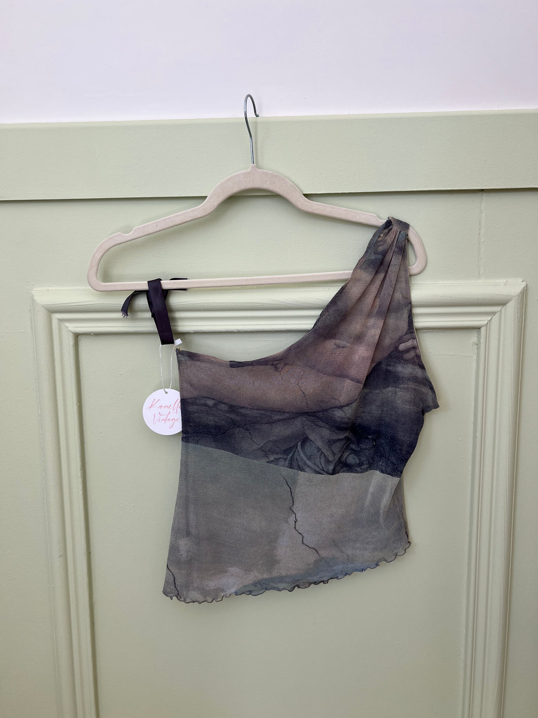 Vintage 90s made in France mesh top