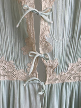Load image into Gallery viewer, SECOND PAYMENT Antique 1930s silk mousseline in mint green color set