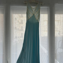 Load image into Gallery viewer, Vintage 1930s silk azzurre dress