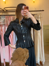 Load image into Gallery viewer, RESERVED Vintage 90s Féraud black leather jacket