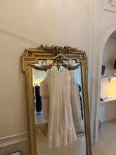 Load image into Gallery viewer, Vintage 1930s cream silk slip dress with silk applique bows and flowers