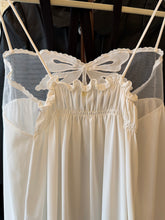 Load image into Gallery viewer, RESERVED Vintage 70s nylon butterfly slip dress