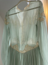 Load image into Gallery viewer, SECOND PAYMENT Antique 1930s silk mousseline in mint green color set
