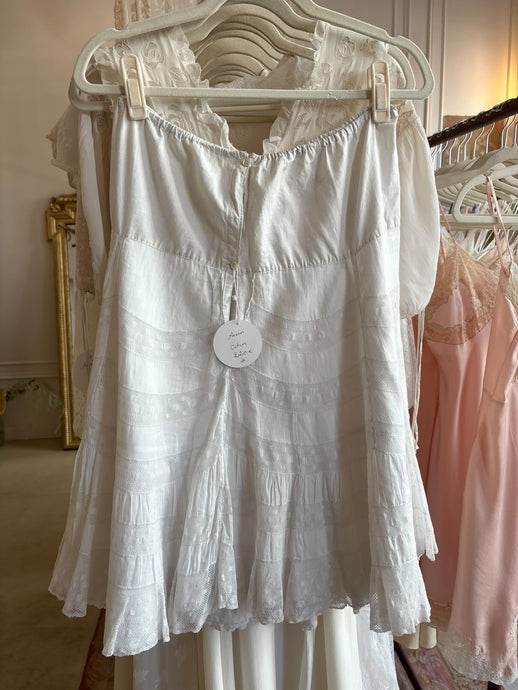 Antique white cotton skirt