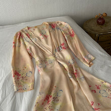 Load image into Gallery viewer, Vintage 1930s satin floral gown