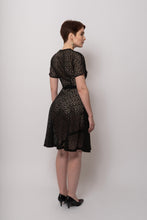 Load image into Gallery viewer, Vintage 1950s Black Organza Sheer Dress