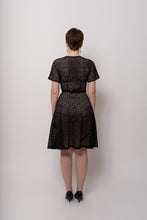 Load image into Gallery viewer, Vintage 1950s Black Organza Sheer Dress