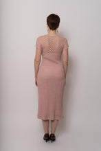 Load image into Gallery viewer, French Vintage 1970s Pink Crochet Dress