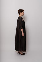 Load image into Gallery viewer, Antique Silk Black And Blush Handmade Robe