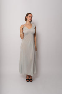 Vintage 1930s Mint Silk Gown