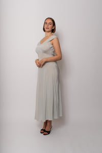 Vintage 1930s Mint Silk Gown