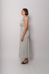 Vintage 1930s Mint Silk Gown