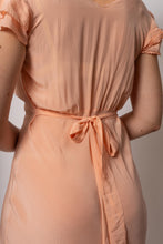 Load image into Gallery viewer, Vintage 1930s Silk Peach Maxi Dress