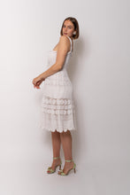 Load image into Gallery viewer, Antique White Cotton Crochet Dress Handmade