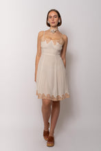 Load image into Gallery viewer, Vintage 1930s Silk Slip Dress in Ivory Color