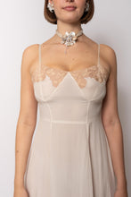 Load image into Gallery viewer, Vintage 1930s Silk Slip Dress in Ivory Color