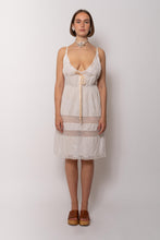 Load image into Gallery viewer, Antique Cotton White Dress Lace Panels