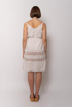 Load image into Gallery viewer, Antique Cotton White Dress Lace Panels