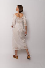 Load image into Gallery viewer, Antique Empire Waist French Cotton Maxi Dress