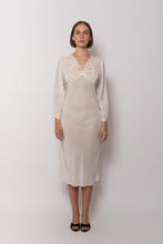 Load image into Gallery viewer, Vintage 1930s Silk White Dress