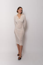 Load image into Gallery viewer, Vintage 1930s Silk White Dress