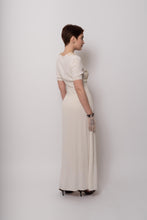 Load image into Gallery viewer, Vintage 1930s White Rayon Maxi Gown