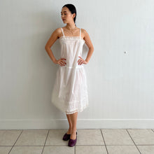 Load image into Gallery viewer, Antique 1920s white cotton batiste dress