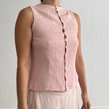 Load image into Gallery viewer, Vintage 1930s silk gauffre blush blouse