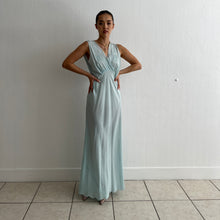 Load image into Gallery viewer, Vintage 1930s silk blue dress