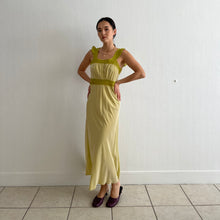 Load image into Gallery viewer, Vintage 30s green lace slip dress