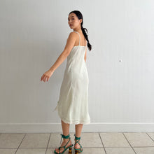 Load image into Gallery viewer, Vintage 1940s green rayon slip dress