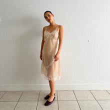 Load image into Gallery viewer, Vintage 50s nylon lace slip dress