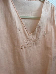 Antique 1920s pink cotton dress