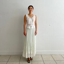 Load image into Gallery viewer, Edwardian green and white skirt