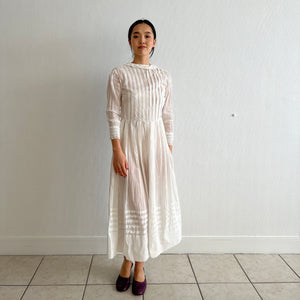 Antique Edwardian sheer cotton dress