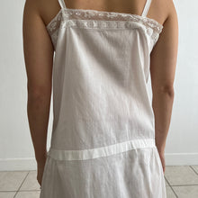Load image into Gallery viewer, Antique 1920s white cotton batiste dress