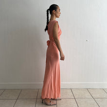 Load image into Gallery viewer, Vintage 1930s silk orange dress